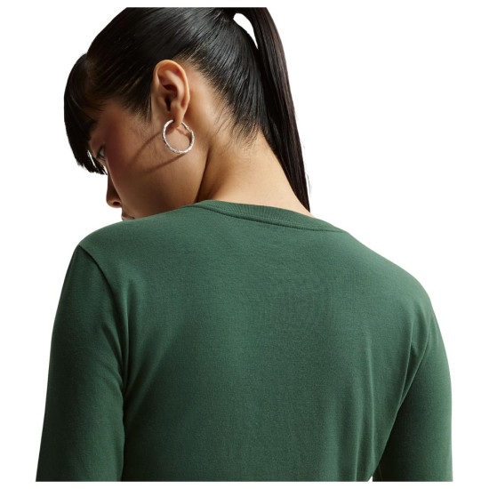 Nike Γυναικεία μακρυμάνικη μπλούζα Sportswear Chill Knit Longsleeve Cropped Top